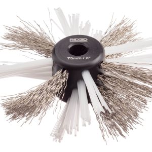 4" (105 mm) Nylon/Steel Brush for 5/16" (8 mm) Hose with Nylon and Steel Chains (68983)