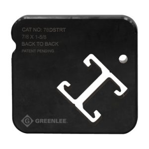 7/8" x 1-5/8" back-to-back profile die set
