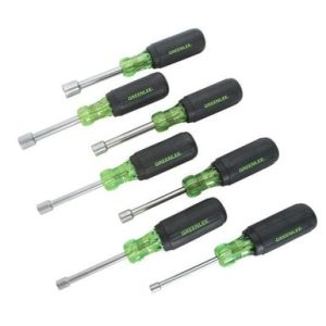 Ensemble de 7 tourne-écrous (tige 3") : formats 3/16", 1/4", 5/16", 11/32", 3/8", 7/16" et 1/2"