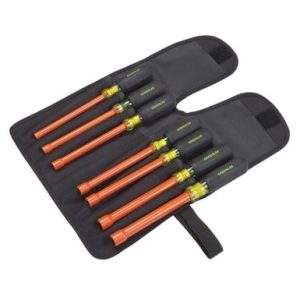 Tourne-écrous isolés à retenue d'écrou, trousse de 7 pièces