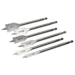 6-Piece Spade Bit Set, 3/8" - 1"