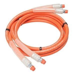 Hose Assembly - 3/8 x 8' Orange - 3/8" NPTF Male Swivel Fittings